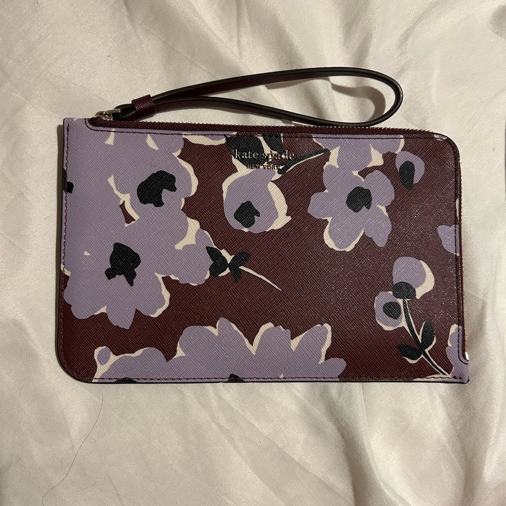 Kate Spade Floral Wristlet - Purple